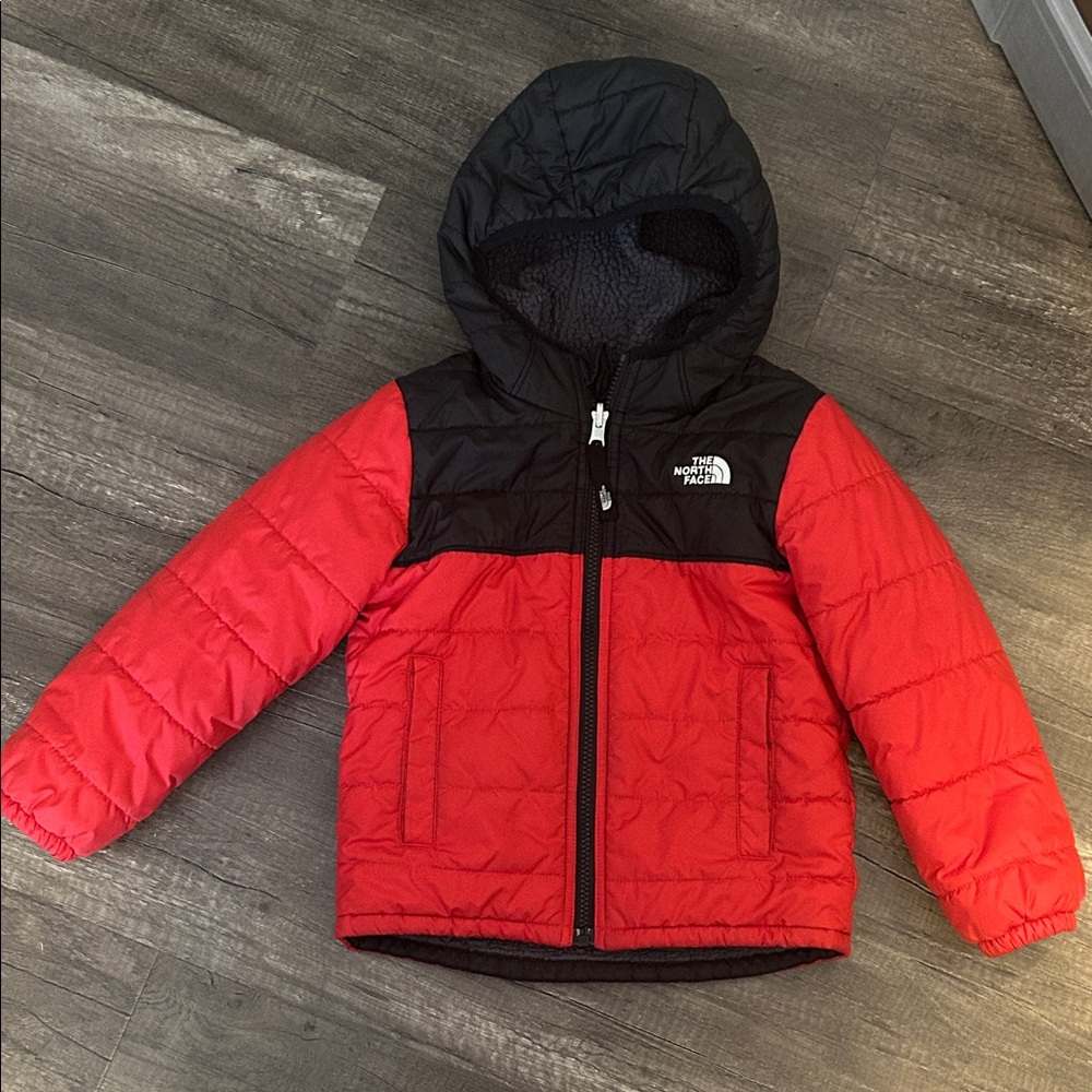 The North Face Kids' Red and Black Puffer Jacket